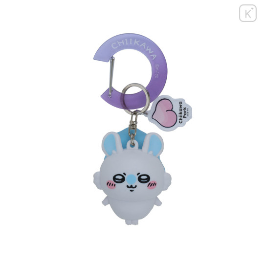 Japan Chiikawa Figure Keychain with Carabiner - Momonga : Chiikawa Park 3D Gradient - 1