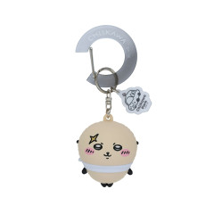 Japan Chiikawa Figure Keychain with Carabiner - Rakko : Chiikawa Park 3D Gradient