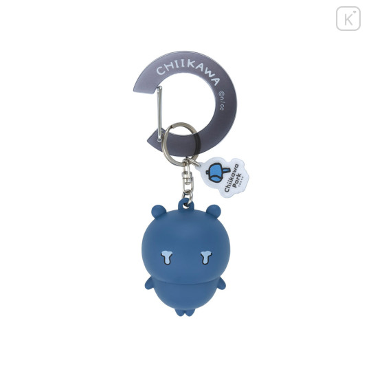 Japan Chiikawa Figure Keychain with Carabiner - Gray Child : Chiikawa Park 3D Gradient - 1