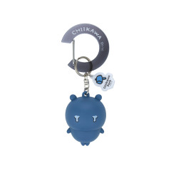 Japan Chiikawa Figure Keychain with Carabiner - Gray Child : Chiikawa Park 3D Gradient