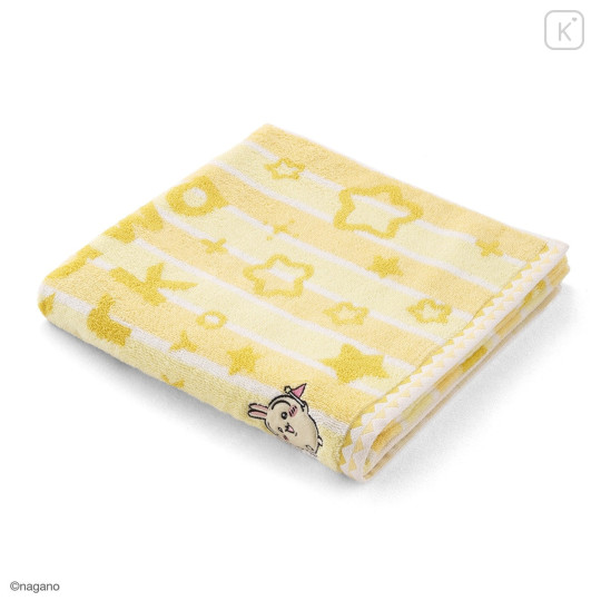Japan Chiikawa Bath Towel - Usagi : Chiikawa Park Stripe Star - 1