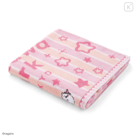 Japan Chiikawa Bath Towel - Chiikawa : Chiikawa Park Stripe Star - 1