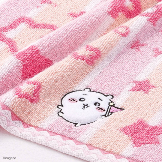 Japan Chiikawa Bath Towel - Chiikawa : Chiikawa Park Stripe Star - 2