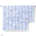 Japan Chiikawa Bath Towel - Hachiware : Chiikawa Park Stripe Star - 3