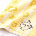 Japan Chiikawa Jacquard Mini Towel Handkerchief - Usagi : Chiikawa Park Stripe Star - 2