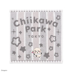 Japan Chiikawa Jacquard Mini Towel Handkerchief - Rakko : Chiikawa Park Stripe Star