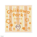 Japan Chiikawa Jacquard Mini Towel Handkerchief - Shisa : Chiikawa Park Stripe Star - 1