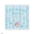 Japan Chiikawa Jacquard Mini Towel Handkerchief - Furuhonya Kani-chan : Chiikawa Park Stripe Star - 1