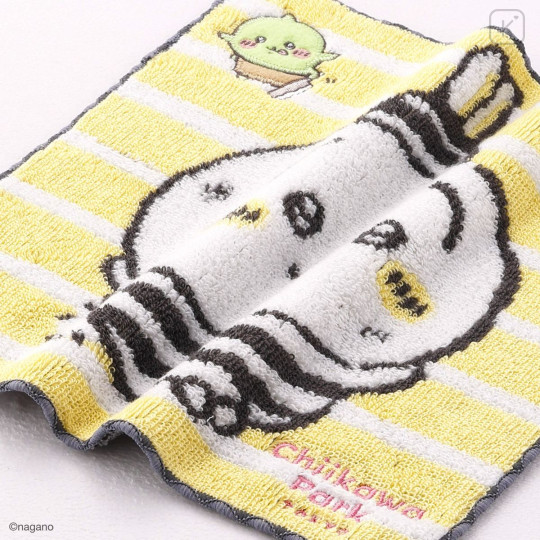 Japan Chiikawa Mini Towel Handkerchief - Usagi : Chiikawa Park In Jail - 2