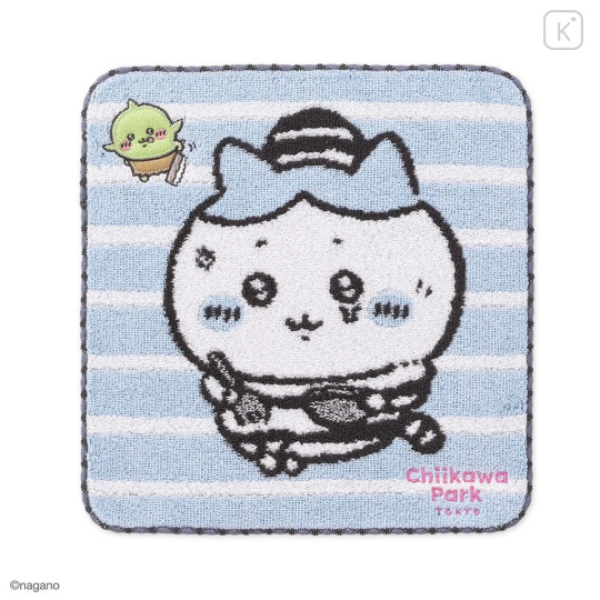 Japan Chiikawa Mini Towel Handkerchief - Hachiware : Chiikawa Park Prisoner In Jail - 1