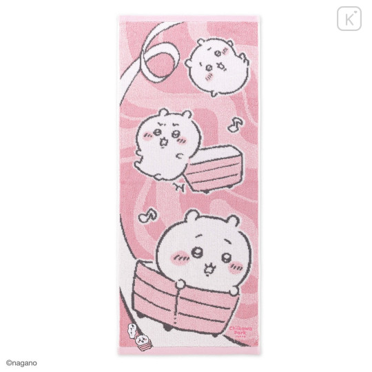 Japan Chiikawa Face Towel - Chiikawa : Chiikawa Park Face Towel Pink - 1