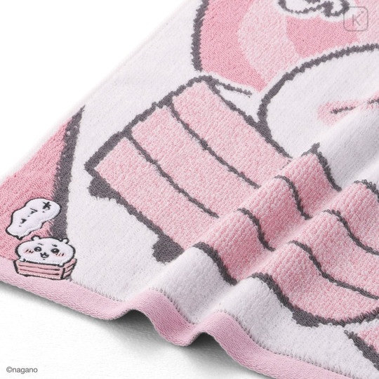Japan Chiikawa Face Towel - Chiikawa : Chiikawa Park Face Towel Pink - 3
