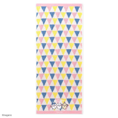 Japan Chiikawa Face Towel - Chiikawa & Hachiware & Usagi : Chiikawa Park Triangle Colorful