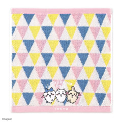 Japan Chiikawa Jacquard Wash Towel - Chiikawa & Hachiware & Usagi : Triangle Colorful