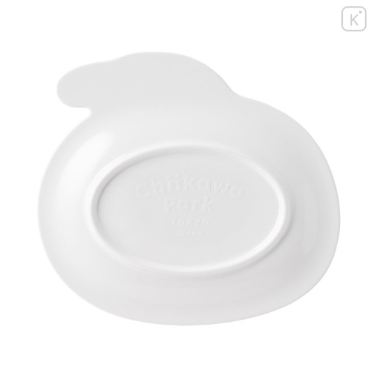Japan Chiikawa Face-Shaped Melamine Plate - Usagi : Chiikawa Park - 4