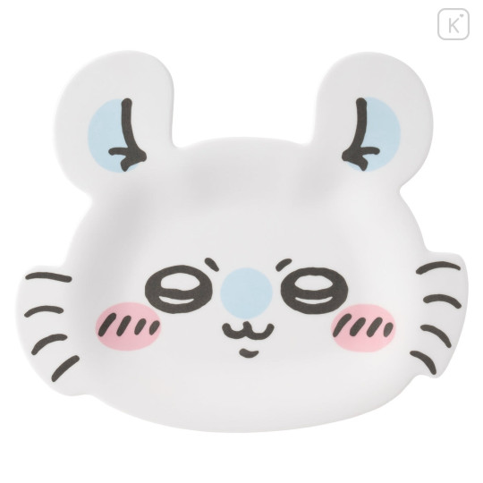 Japan Chiikawa Face-Shaped Melamine Plate - Momonga : Chiikawa Park - 3
