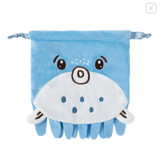 Japan Chiikawa Face Drawstring Bag - Pufferfish : Chiikawa Park - 1