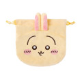 Japan Chiikawa Face Drawstring Bag - Usagi : Chiikawa Park - 1