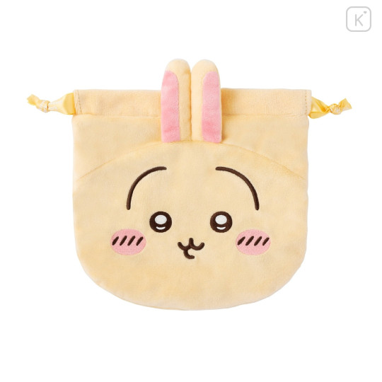 Japan Chiikawa Face Drawstring Bag - Usagi : Chiikawa Park - 4