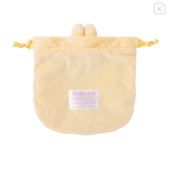 Japan Chiikawa Face Drawstring Bag - Usagi : Chiikawa Park - 5