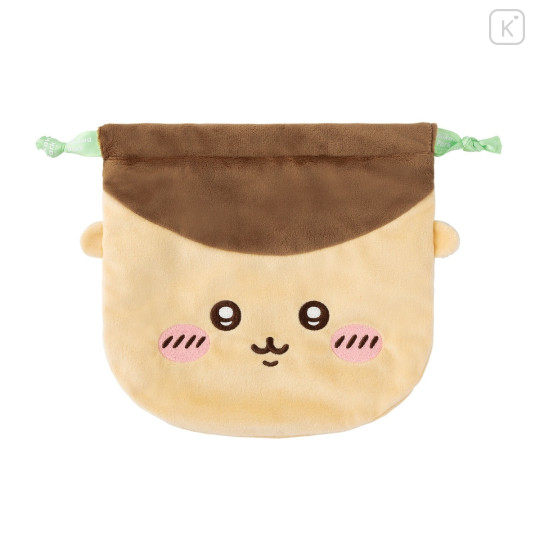 Japan Chiikawa Face Drawstring Bag - Kuri Manju : Chiikawa Park - 1