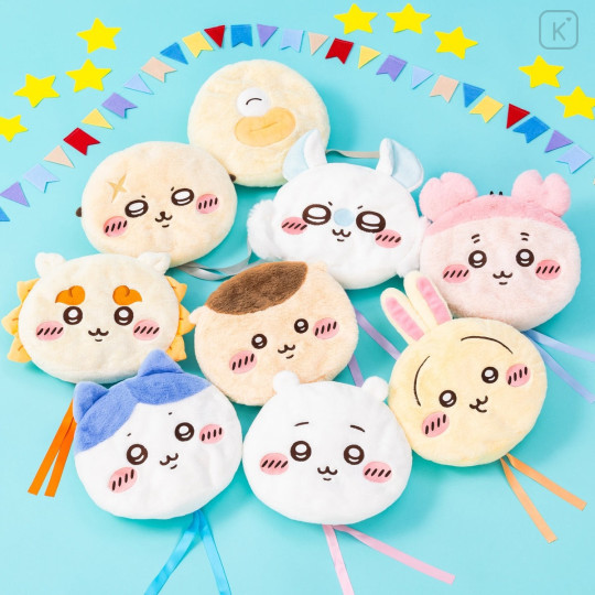 Japan Chiikawa Reversible Fluffy Plush Beret Hat - Momonga : Chiikawa Park - 2