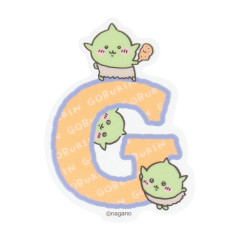 Japan Chiikawa Die-cut Vinyl Sticker - Goblin : Chiikawa Park Alphabet English Letter Uppercase G