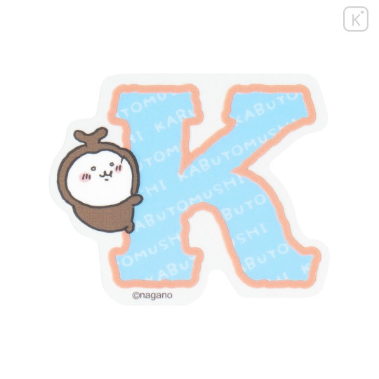 Japan Chiikawa Die-cut Vinyl Sticker - Chiikabu : Chiikawa Park Alphabet English Letter Uppercase K - 1