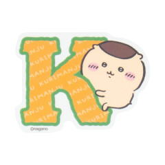 Japan Chiikawa Die-cut Vinyl Sticker - Kuri Manju : Chiikawa Park Alphabet English Letter Uppercase K