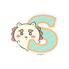 Japan Chiikawa Die-cut Vinyl Sticker - Shisa : Chiikawa Park Alphabet English Letter Uppercase S