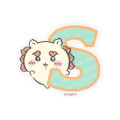 Japan Chiikawa Die-cut Vinyl Sticker - Shisa : Chiikawa Park Alphabet English Letter Uppercase S - 1