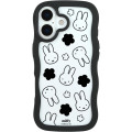 Japan Miffy Clear Wavy Frame iPhone 17 Case - Face Black Uneune - 1