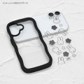 Japan Miffy Clear Wavy Frame iPhone 17 Case - Face Black Uneune - 3