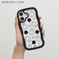 Japan Miffy Clear Wavy Frame iPhone 17 Case - Face Black Uneune - 6