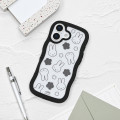 Japan Miffy Clear Wavy Frame iPhone 17 Case - Face Black Uneune - 7