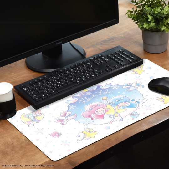 Japan Sanrio Desk Mat - Little Twin Stars : Snow Lantern Fantasy - 4