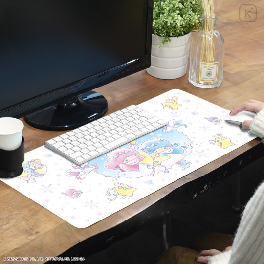 Japan Sanrio Desk Mat - Little Twin Stars : Snow Lantern Fantasy - 5