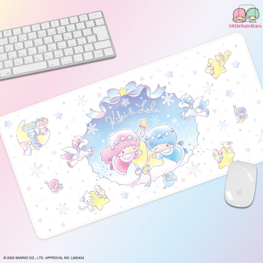 Japan Sanrio Desk Mat - Little Twin Stars : Snow Lantern Fantasy - 6