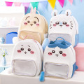 Japan Chiikawa Backpack With Clear Window - Usagi : Chiikawa Park Face - 3