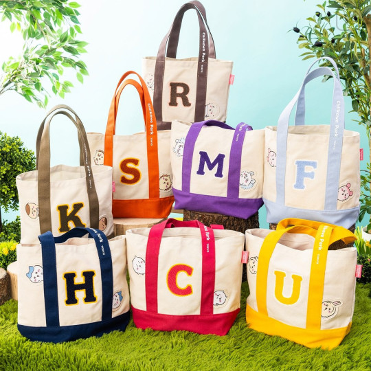 Japan Chiikawa Lunch Tote Bag - Momonga : Chiikawa Park Alphabet M - 2