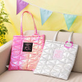 Japan Chiikawa Quilted Tote Bag - Chiikawa : Chiikawa Park Glossy Pearlescent Pink Carabiner - 2