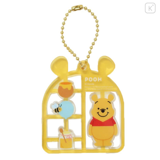 Japan Disney Acrylic Keychain - Pooh : Model Style - 1