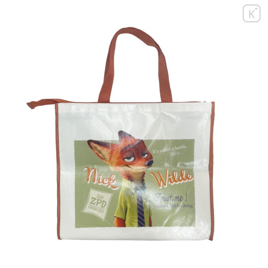 Japan Disney Souvenir Laminated Woven PP Eco Shopping Bag - Zootopia : Nick Wilde - 2
