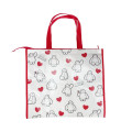 Japan Disney Souvenir Laminated Woven PP Eco Shopping Bag - Baymax : White Heart - 2