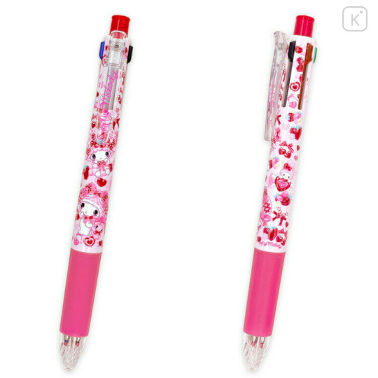 Japan Amenomori Fumika × Sanrio Sarasa Multi 4+1 Gel Pen & Mechanical Pencil - My Melody - 2