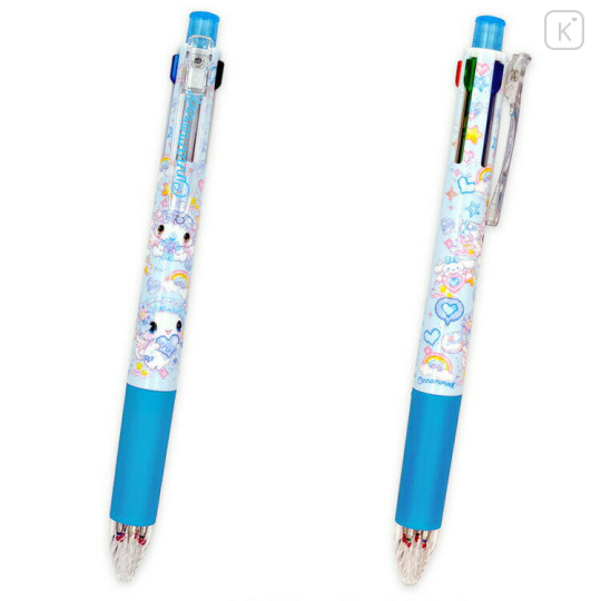 Japan Amenomori Fumika × Sanrio Sarasa Multi 4+1 Gel Pen & Mechanical Pencil - Cinnamoroll - 2