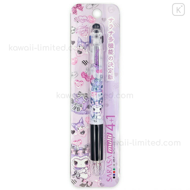 Japan Amenomori Fumika × Sanrio Sarasa Multi 4+1 Gel Pen
