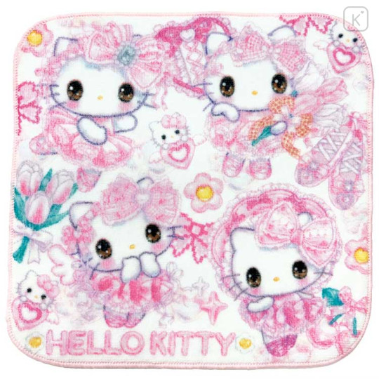 Japan Amenomori Fumika × Sanrio Hand Towel - Hello Kitty - 1
