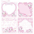 Japan Amenomori Fumika × Sanrio Memo Pad - Charmmy Kitty & Hello Kitty - 2