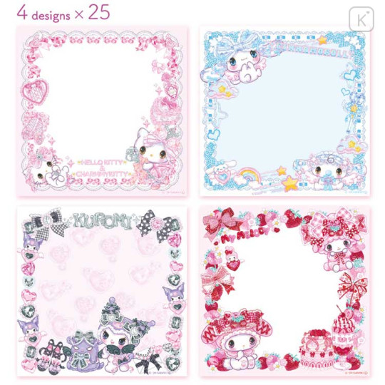 Japan Amenomori Fumika × Sanrio Memo Pad - Dream Mix - 2